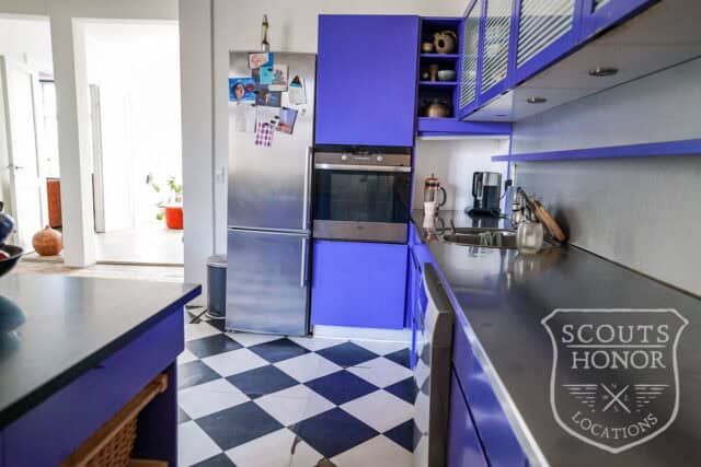 apartment boheme blue kitchen park view Østerbro location denmark scoutshonor 31