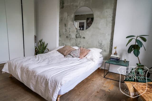 apartment boheme blue kitchen park view Østerbro location denmark scoutshonor 43