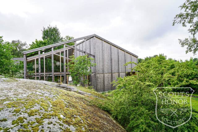 modern arkitektur trähus utsikt över naturen göteborg glas location sweden scoutshonor 10