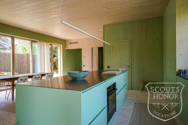 villa modern arkitektur skåne träbeklädnad grönt kök location sweden scoutshonor 091