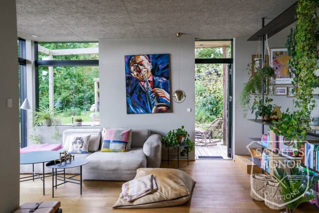 sommerhus moderne arkitektur udsigt til sø naturgrund idyllisk location denmark scoutshonor 67