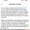 A thank-you post about Solid K9 Training, highlighting the success of The Dog Training Fast Track - VIP Special - Option 2 for dogs and the positive impact on house order and participation in horse shows.