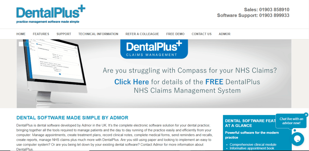 dental plus dentist software UK