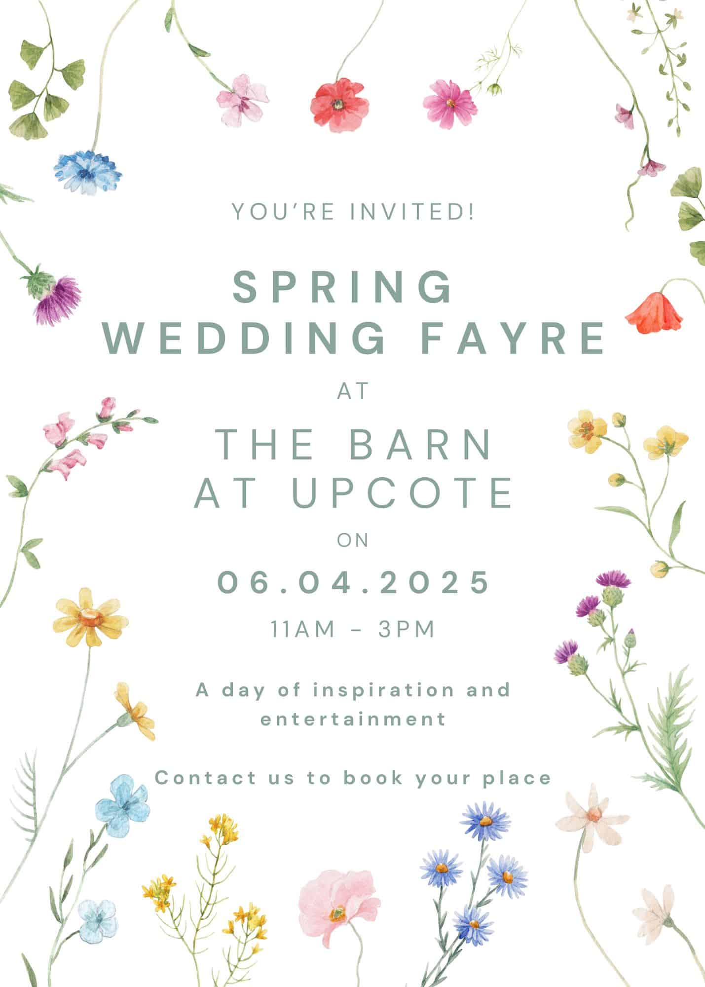 Spring Wedding Fayre Flyer