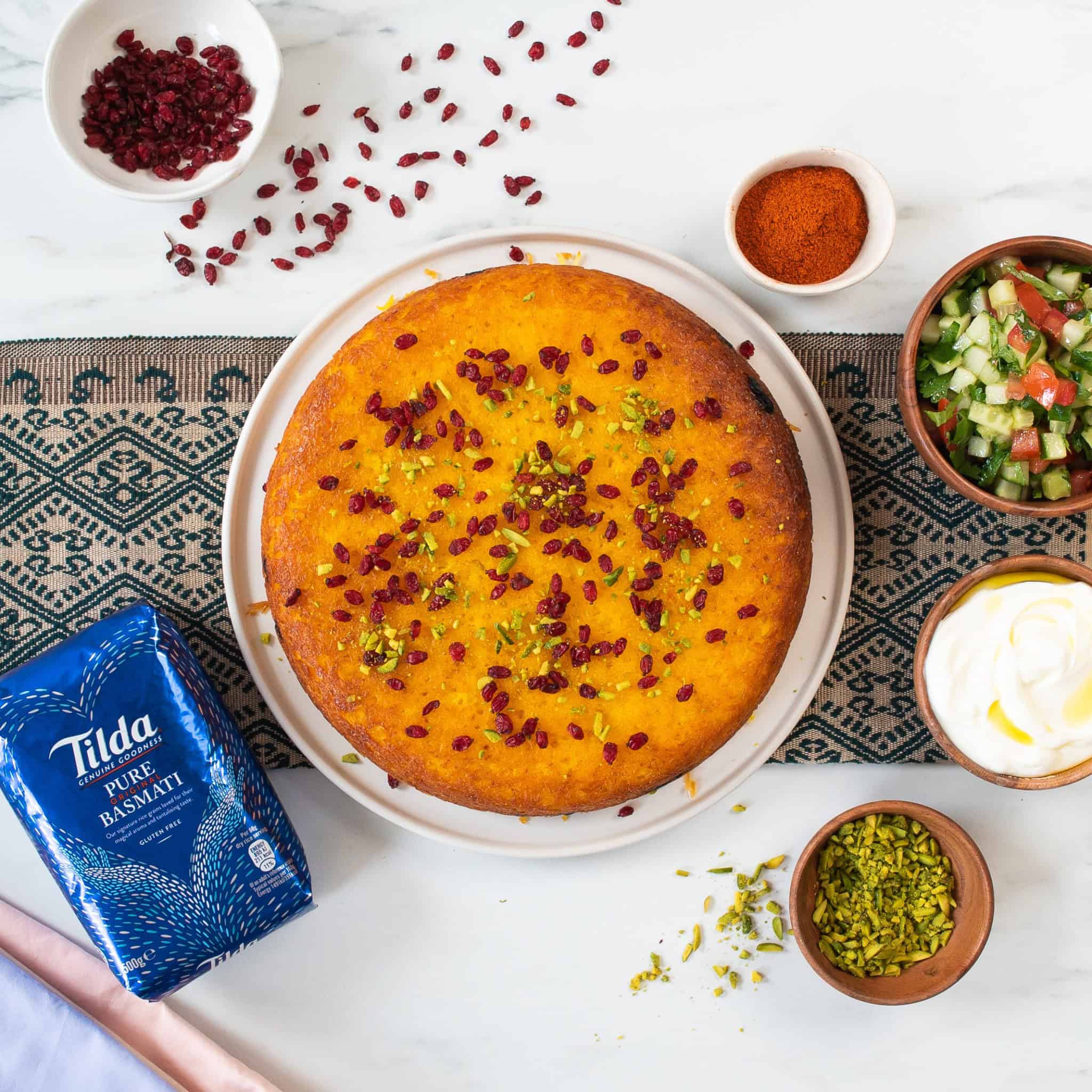 Persian Rice Cake with Barberries