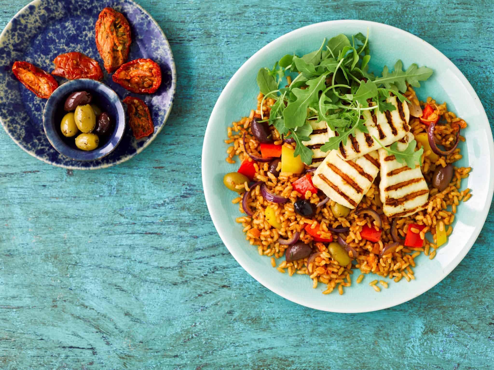 Mediterranean-Grilled-Halloumi-Rice