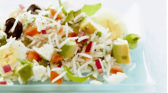 Feta and Avocado Rice Salad