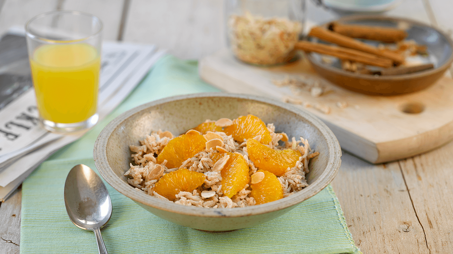 Yoghurt Rice With Oranges