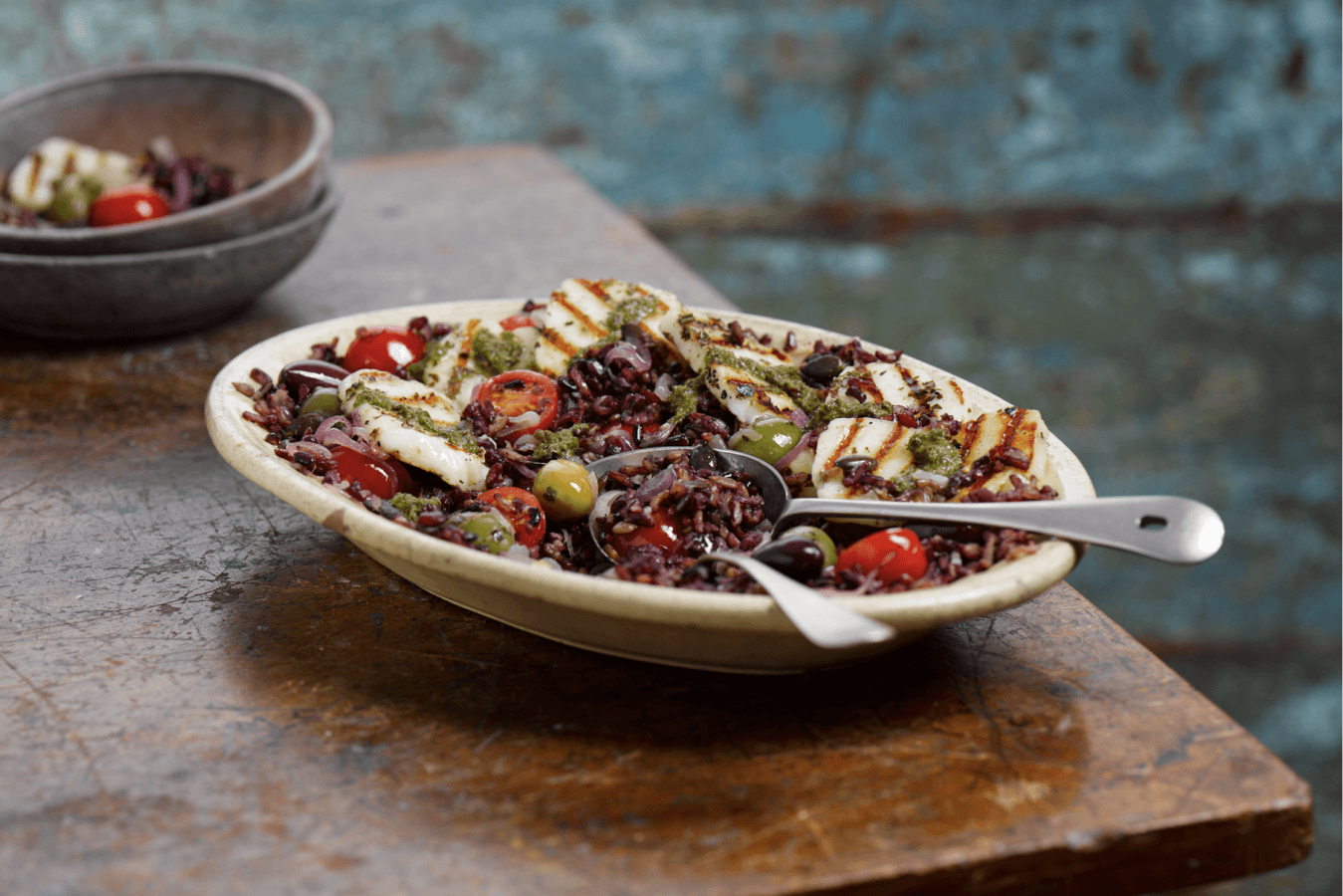 Grilled-halloumi-salad