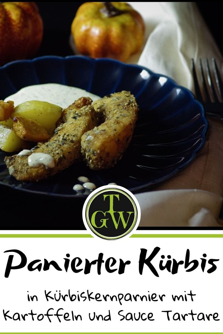panierter Kürbis - Pinterest - Foodblog Topfgartenwelt