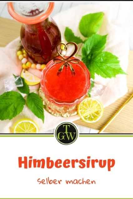 Himbeersirup selber machen - Pinterest - Foodblog Topfgartenwelt