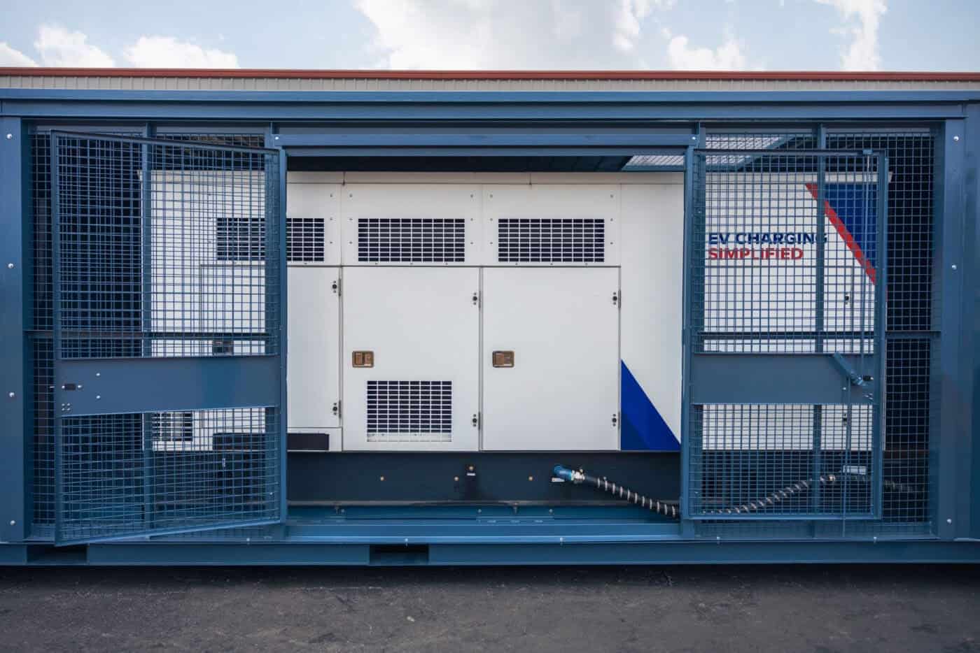 Onboard, on demand natural gas (conventional or renewable) generator for U.S. Energy's Volt Vault EV charger
