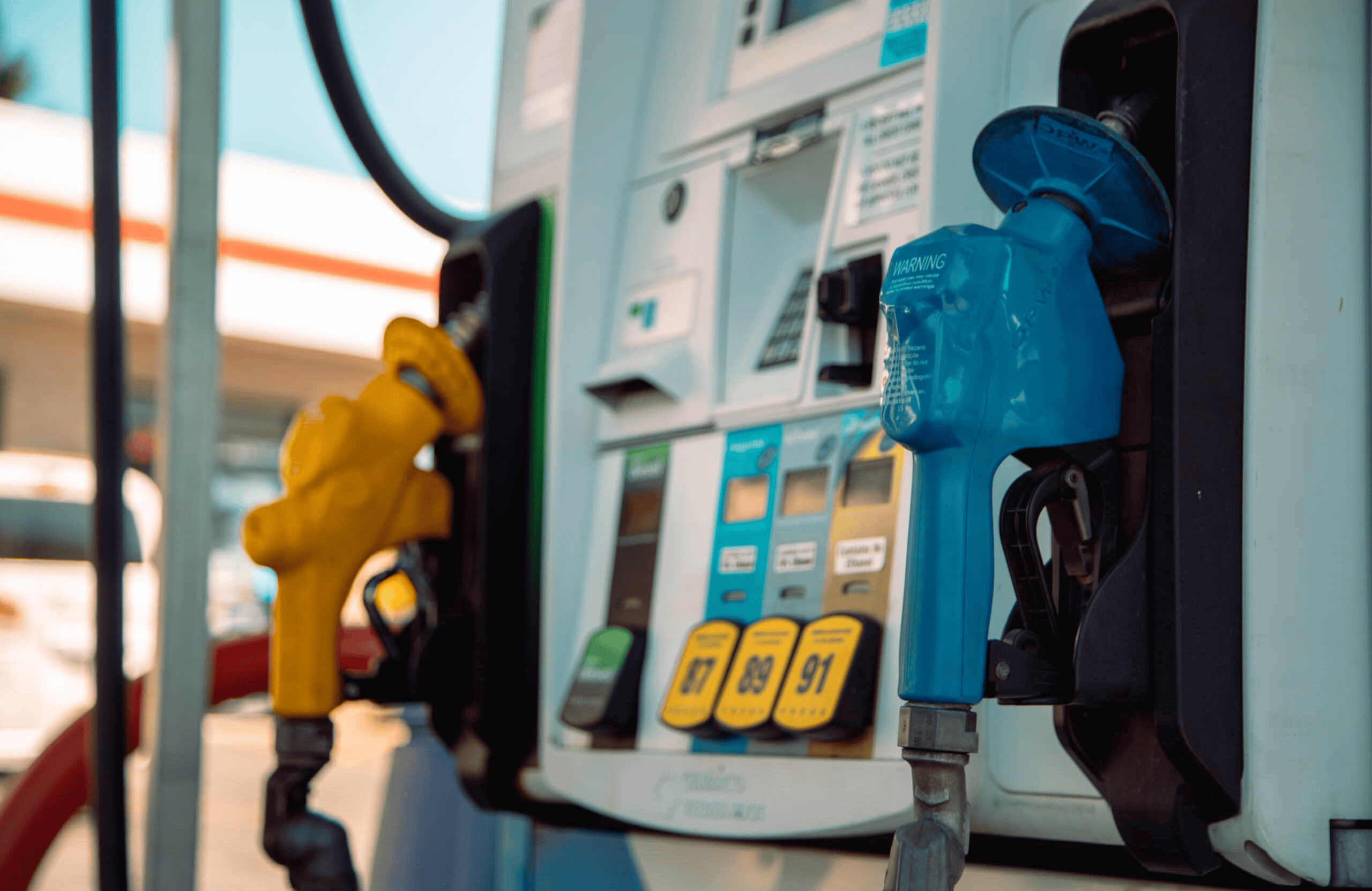 Image of pumps at one of U.S. Energy's, a branded fuel supplier, customer's c-store