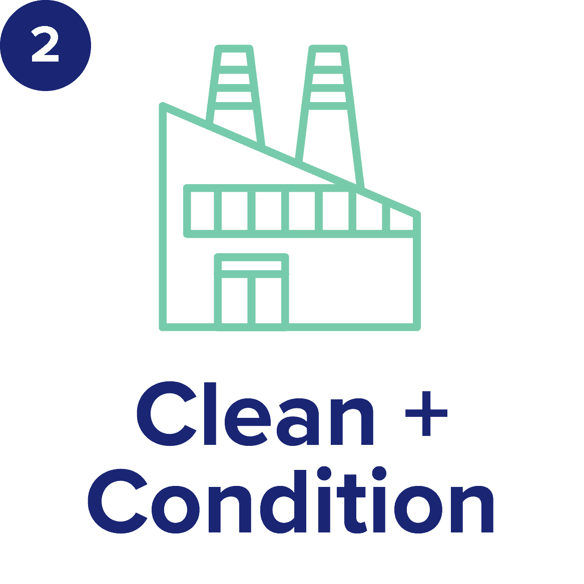 Power plant icon illustrating clean energy and environmental sustainability.