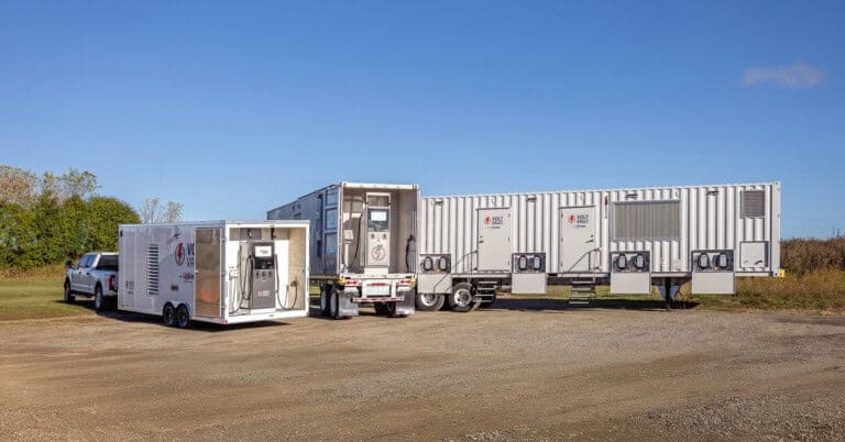 Volt Vault Lite, Level 2 and Level 3 units shown outdoors.
