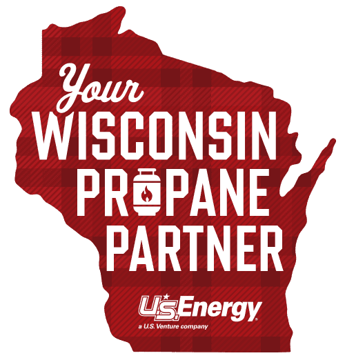 Wisconsin graphic, with text "Your Wisconsin Propane Partner"