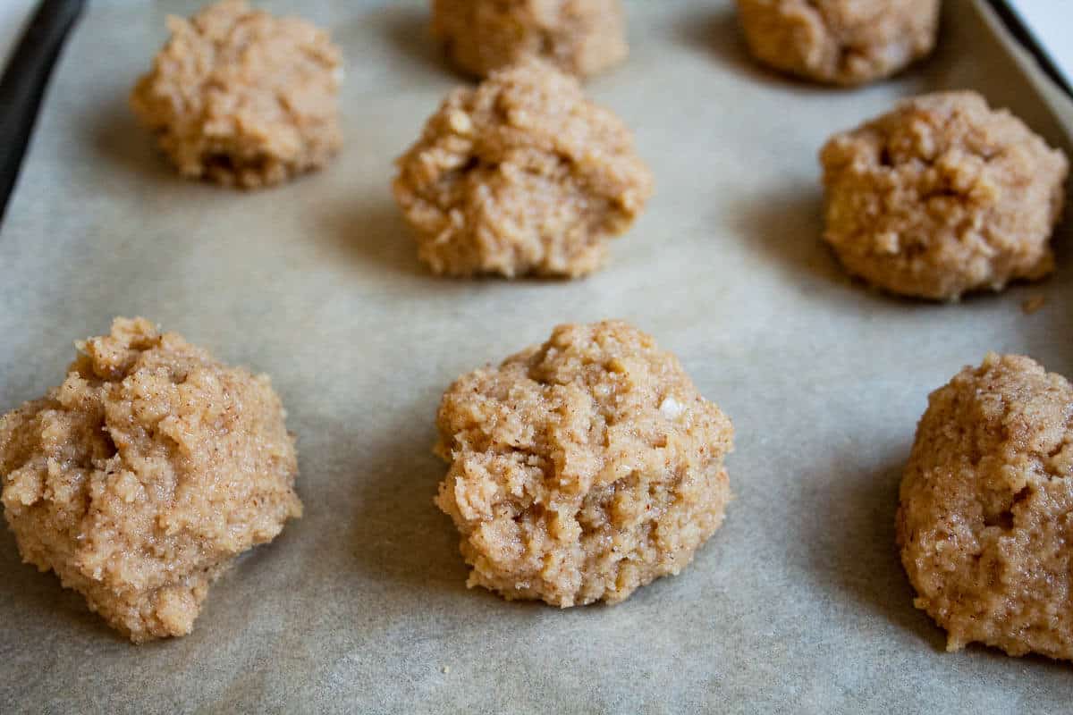 raw banana cookie dough balls