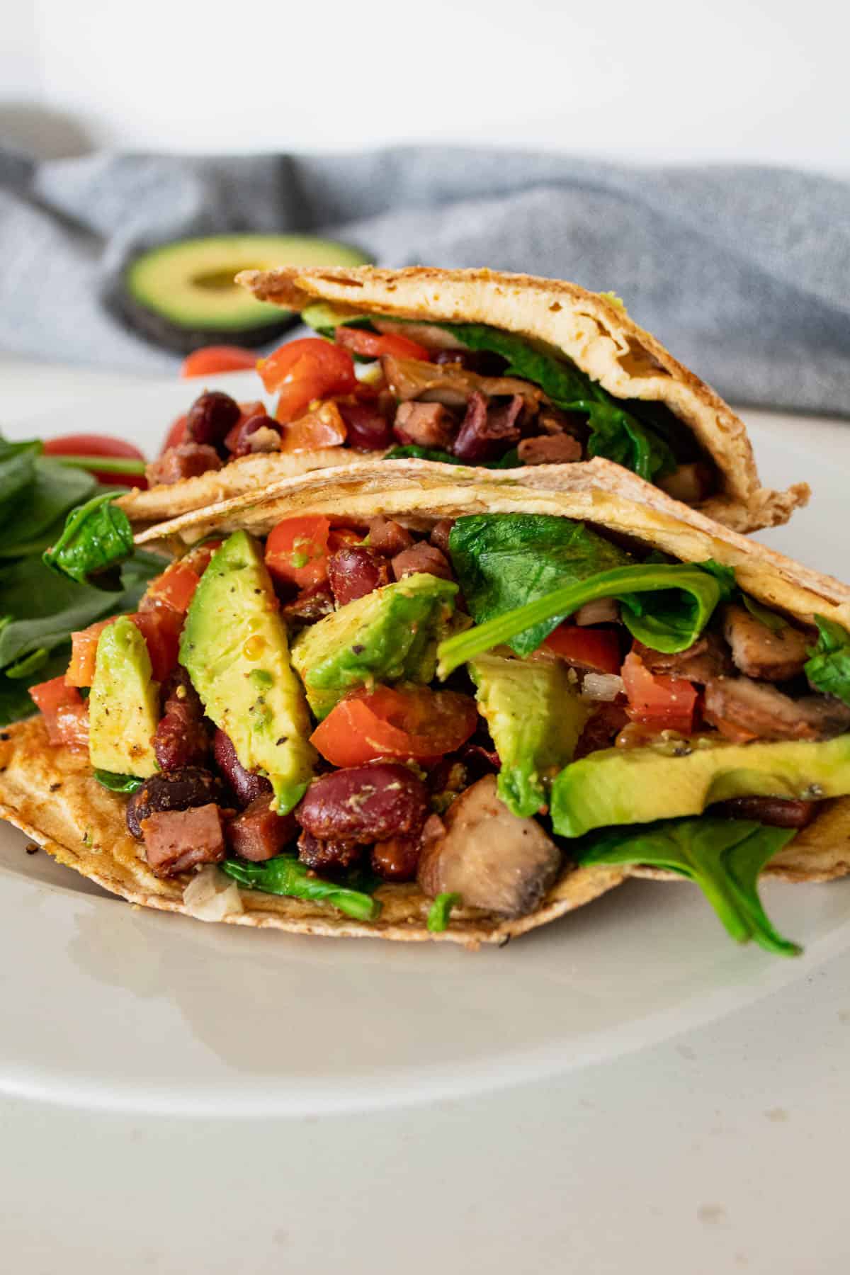high protein breakfast taco