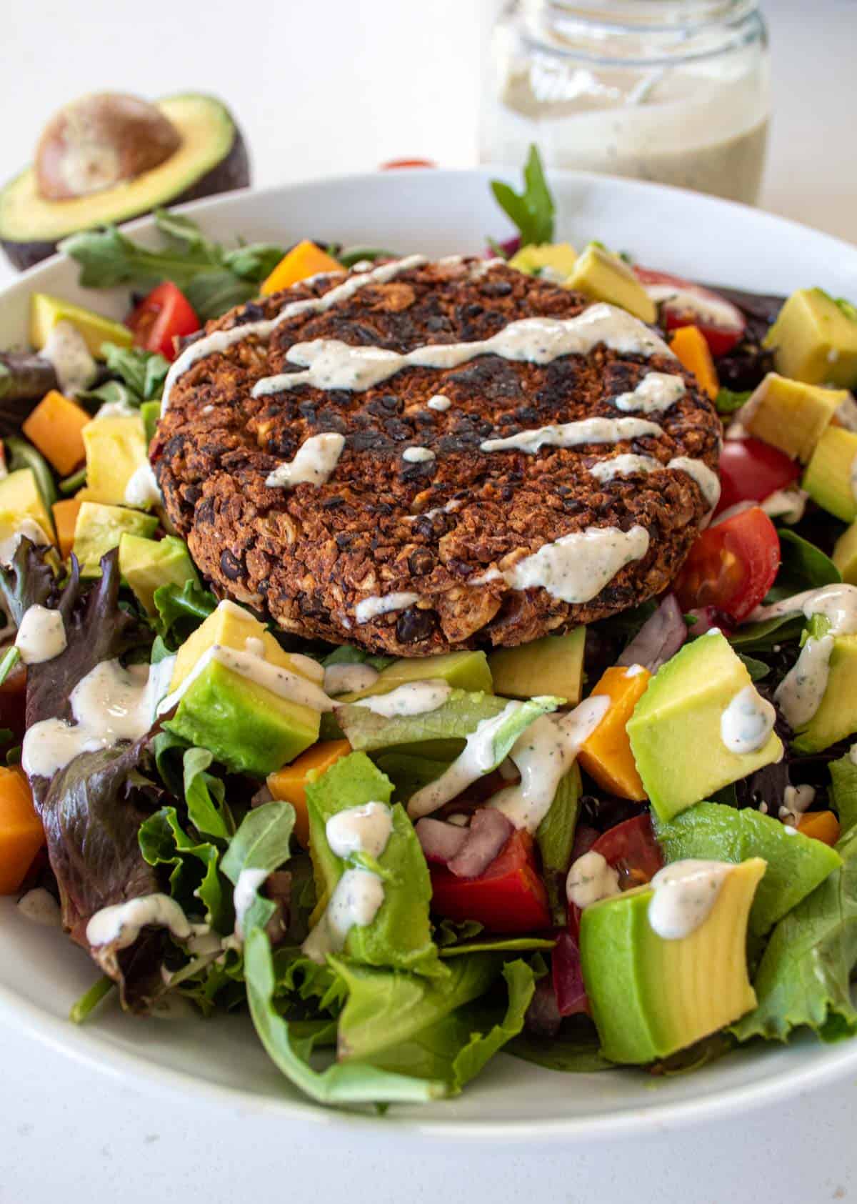 Veggie Burger Salad