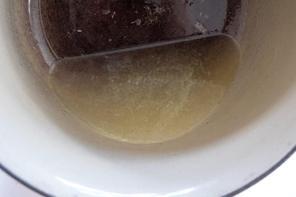 lemon drizzle in a saucepean