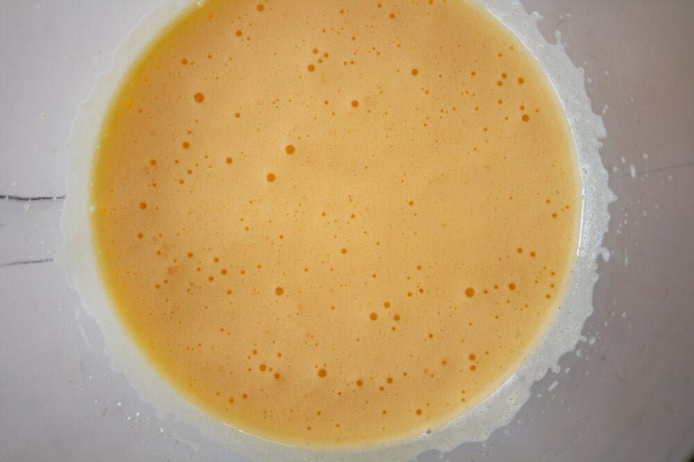 wet ingredients for the lemon drizzle loaf