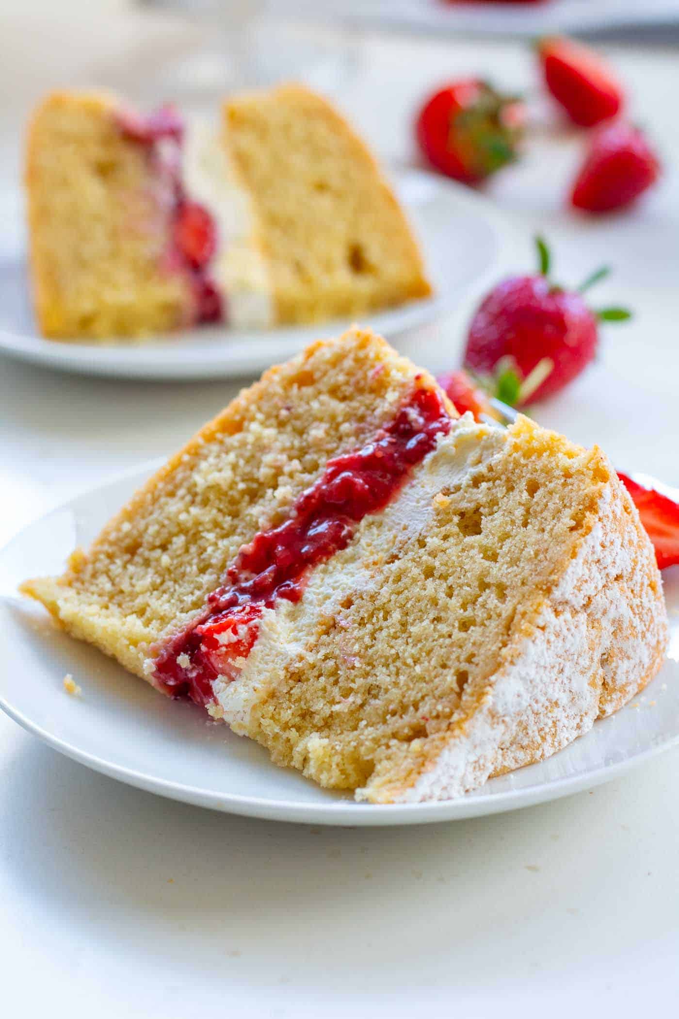Sugar Free Victoria Sponge Cake- Gluten Free and Diabetic Friendly