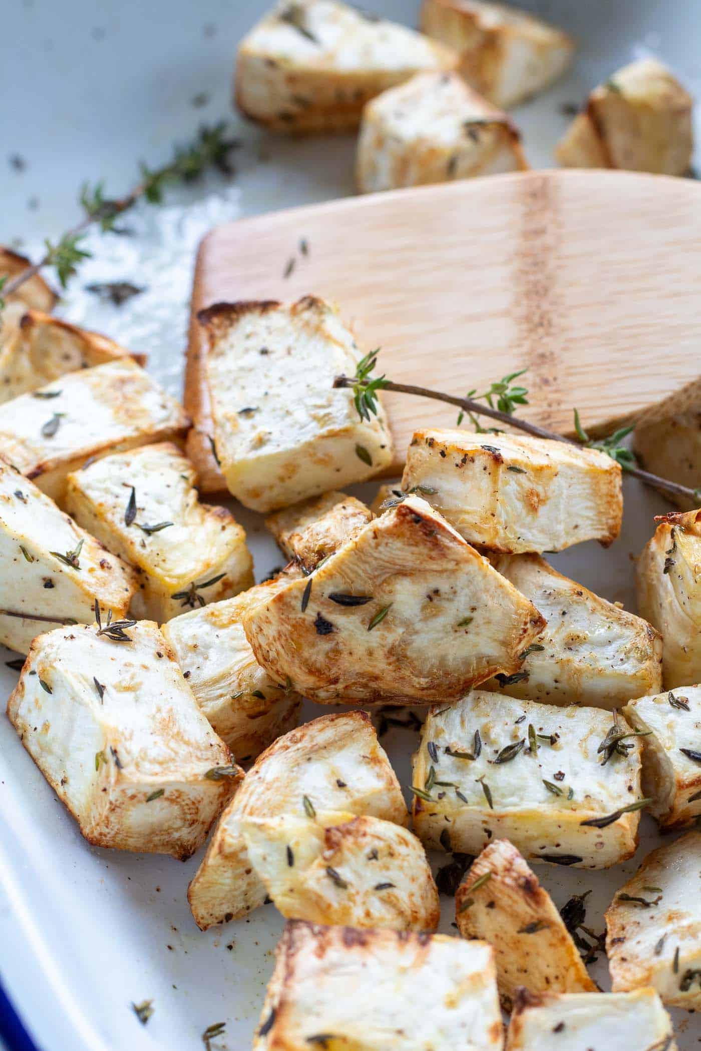 Roasted Celeriac (Celery Root) – A Low GI, Healthy Potato Alternative