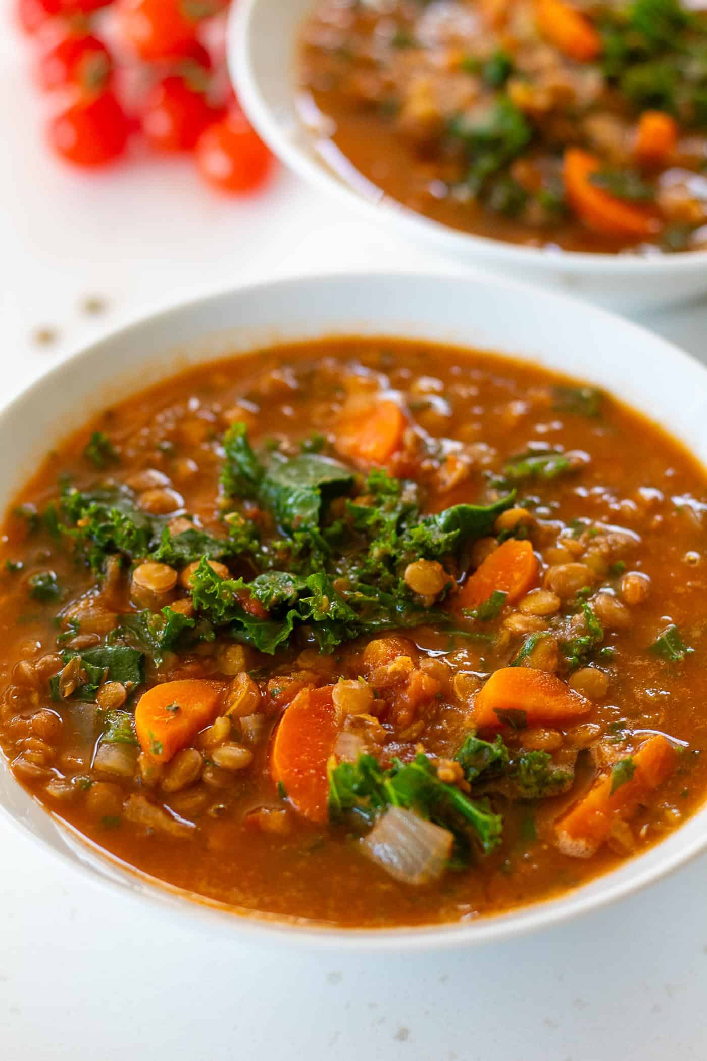 Lentil Kale Soup (Vegan, Fibre Packed, And Easy Recipe)