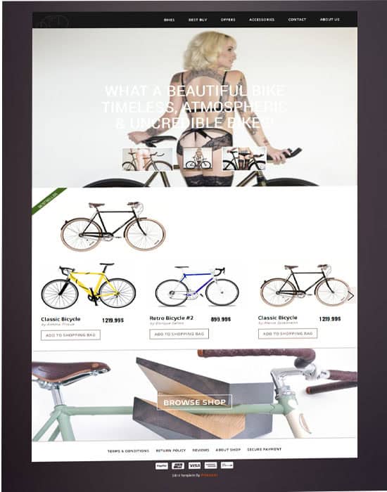 Bicycle Shop a Flat ECommerce Bootstrap Responsive Web Template