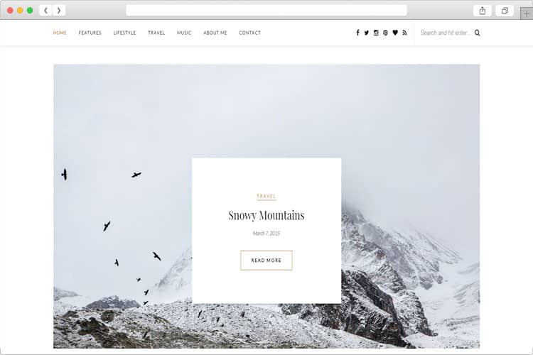 Rosemary - A Light and Bright Responsive WordPress Blog Theme