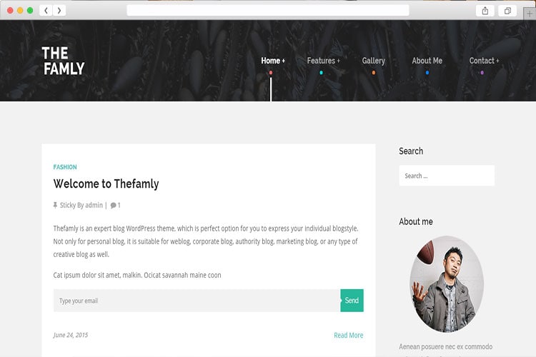 The Famly - Personal Blog WordPress Theme