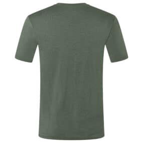 chuan tirol mens merino wool tshirt 6262 dark green back