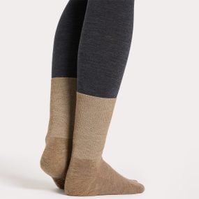 Everyday Merino Wool socks no elastic beige man and woman