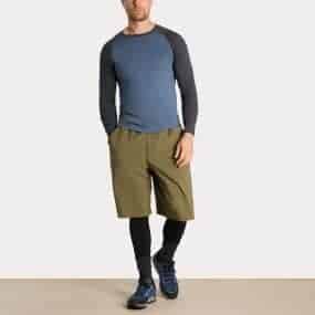 mans bselayer longsleeve sport shirt 100% merinowoolgray steelblue