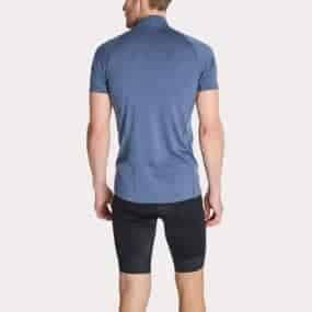 mens merino zipper shirt, mens cycling shirt, merino biking shirt