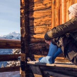 Skiing & Skitouring Socks Men and Women Merino Wool Padded