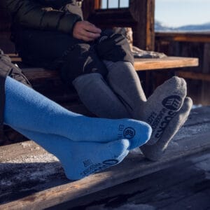 Skiing & Skitouring Socks Men and Women Merino Wool Padded