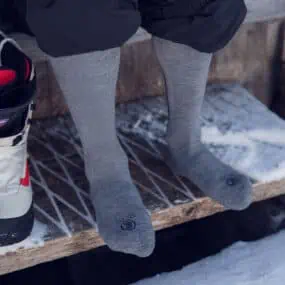 Skiing & Skitouring Socks Men and Women Merino Wool Padded
