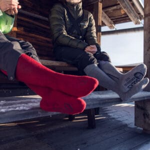 Skiing & Skitouring Socks Men and Women Merino Wool Padded