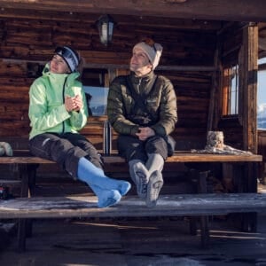 Skiing & Skitouring Socks Men and Women Merino Wool Padded