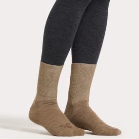 Everyday Merino Wool socks no elastic beige man and woman