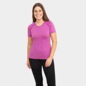 Alea_4848_grape_thin_merino wool t-shirt woman short sleeve-model