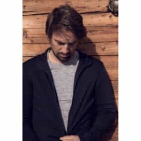 100% Merino Wool Hoodie Men