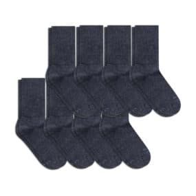 Calze d'affari in lana merino senza elastico per uomini e donne 8-Pack