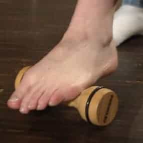 Foot Massage Roll Wood Heel Spur