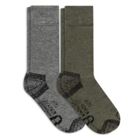 Gepolsterte Trekking Socken Merinowolle Wandersocken Gegen Blasen 2-Pack