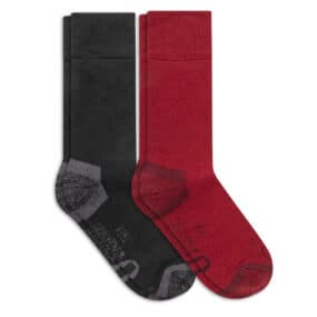 Gepolsterte Trekking Socken Merinowolle Wandersocken Gegen Blasen 2-Pack