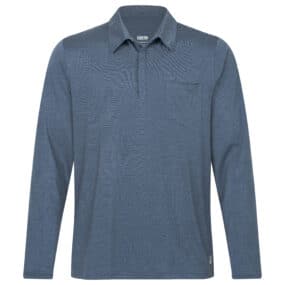 100% Merino Mens Longsleeve Polo Shirt