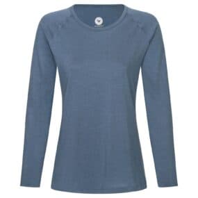 Damen Langarm Shirt aus 100% Merinowolle