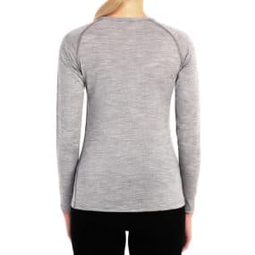 Womens Long Sleeve Shirt Top 100% Merino Wool